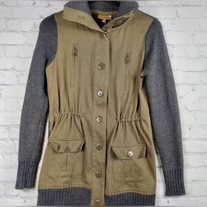 Princess Vera Wang Gray and Utility Green Jacket